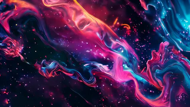 Abstract colorful background. Fantasy fractal texture. Digital art.