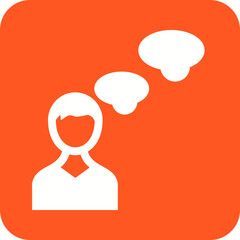 Web Filled Round Corner Icons