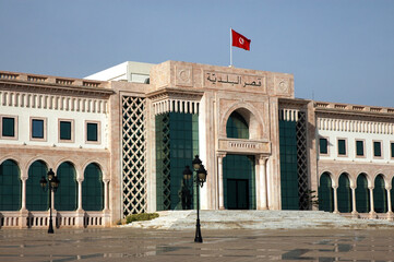 Tunis municipality building on Kasbah Square in Tunis city, Tunisia