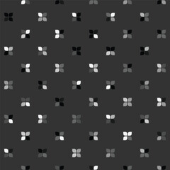 Black and white classy geometric seamless pattern. Modern fabric design textile swatch, ladies dress, man shirt all over print block. 