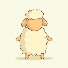 Separate collection of cartoon sheep vector illustration design