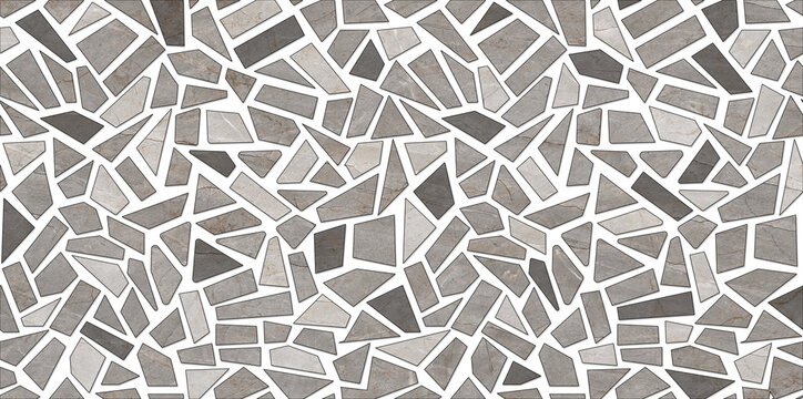 Terrazzo pattern floor tile. Grunge style texture effect.