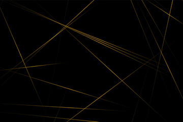 Abstract black with gold lines, triangles background modern design. Vector illustration EPS 10.