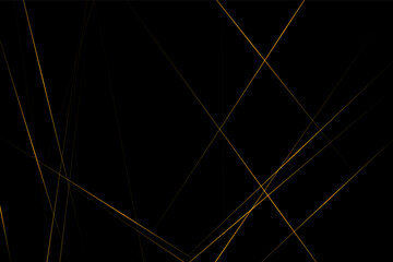 Abstract black with gold lines, triangles background modern design. Vector illustration EPS 10.