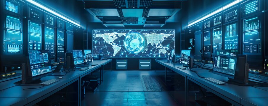 Old-school quantum computing lab with views of space tourists boarding blockchain-funded ships