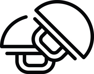 Sewing buttons icon outline vector. Clothes fastener button. Textile material industry