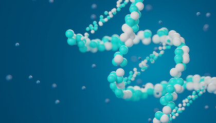 DNA structure genetic biotechnology, 3d rendering