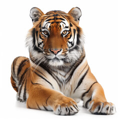 Fototapeta premium tiger isolated on white background