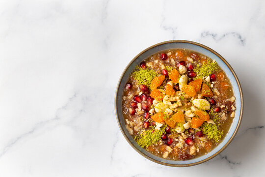 Traditional delicious Turkish dessert; Ashura (Asure)