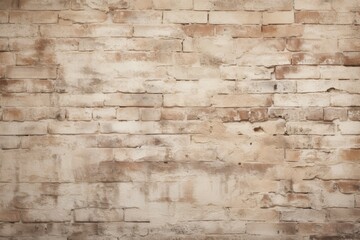 Old brick wall with cream color