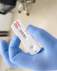 Rapid test cassette for Melioidosis test, also called Whitmore's disease cauaed by gram negative...
