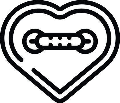 recommend clip art: Craft button supply icon outline vector. Sewing handmade fabric. Garment needlework fabrication