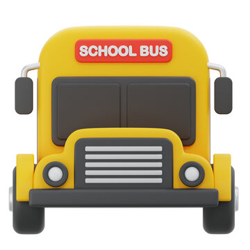 school bus 3D Illustartion