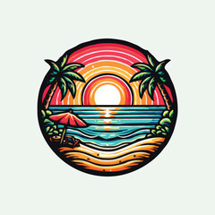 summer t shirt design and vector design 