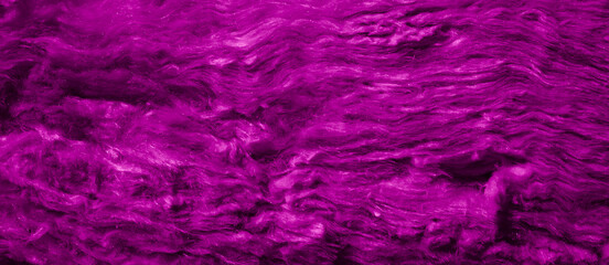 violet mineral wool with a visible texture