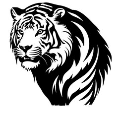 tiger head vector