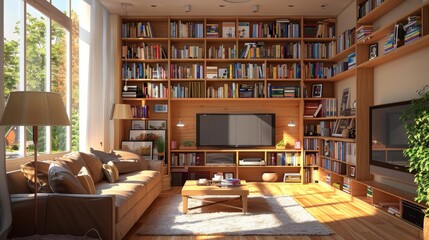 bookshelf designs in the home