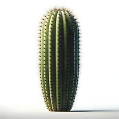 Naklejka premium Realistic Cactus Standing Tall on Soft Lit Background