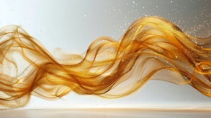 Golden Liquid Wave