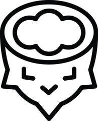 Halved kiwano icon outline vector. Tasty African dessert. Natural antioxidant fruit