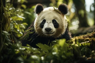 Foto op Plexiglas Pacific panda in lush natural habitat., generative IA © JONATAS