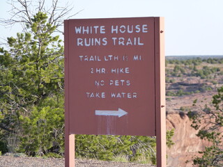 Canyon de Chelly en Arizona panneau