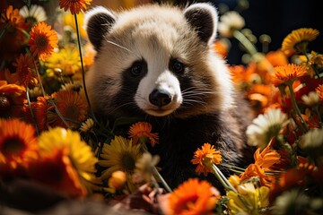 Panda leads campaign for wildlife., generative IA