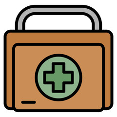 First Aid Kit Design Elements Icons
