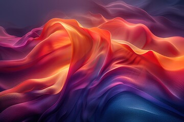 Abstract colorful background with waves and curves