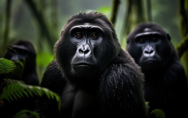 Naklejka premium primate, African, forest