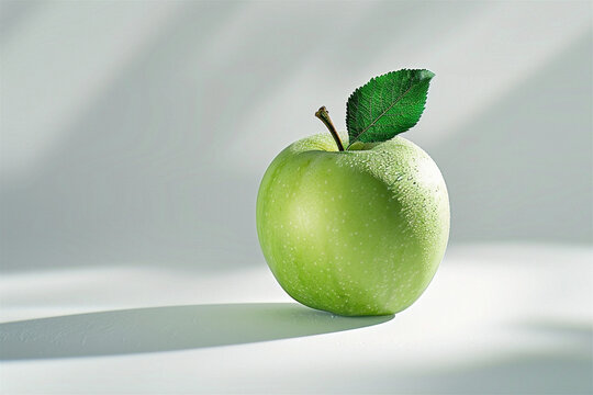 green apple on the table