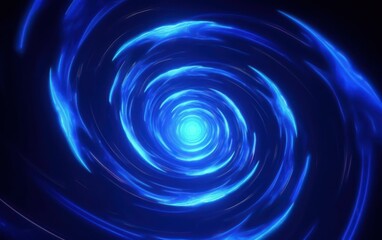 Neon Blue, Energy Waves Flow