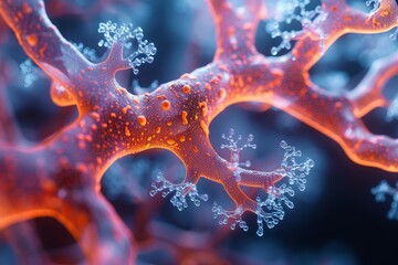 A close - up 3D rendering of a tumor affecting the airways in the lungs, emphasizing the complexities of respiratory tumors