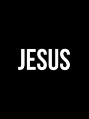 JESUS NAME TEXT WITH BLACK COLOUR BACKGROUND 
