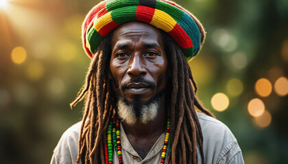 Rastafarian Man Illustration