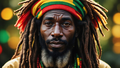 Rastafarian Man Illustration