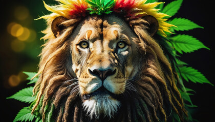 Reggae Lion Promoting Cannabis Legalization