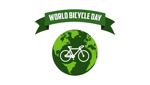 world bicycle day animation video bicycle day animated