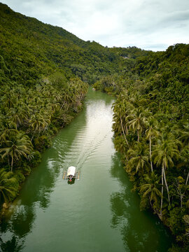Loboc River Bohol. Philippines . Drone