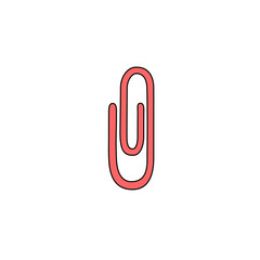 Obraz premium Paper Clip Vektor Illustration