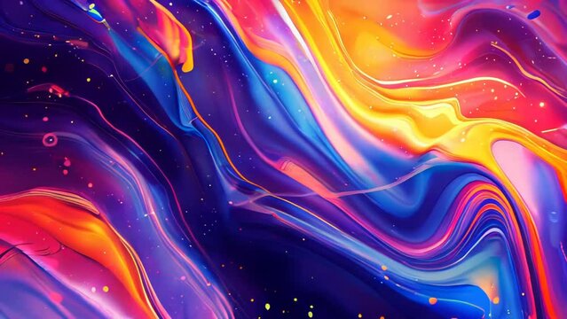 Abstract background with bright spots of paint. Vector illustration for your design