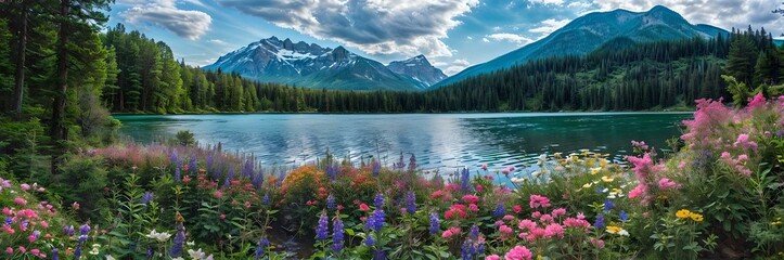 lake in the mountains