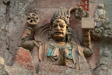 Detail of the Dazu Rock Carvings.