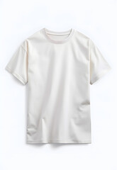White blank T-shirt mock up isolated on white background