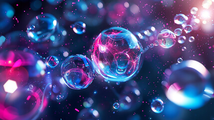 beautiful wallpaper or background with bubbles