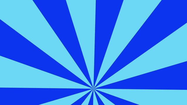 Vibrant Comic Style Sunburst Twist Background in Motion