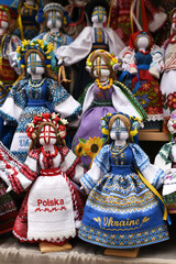 Traditional motanka doll. Creativity, handmade. Ukrainian motanka dolls.
