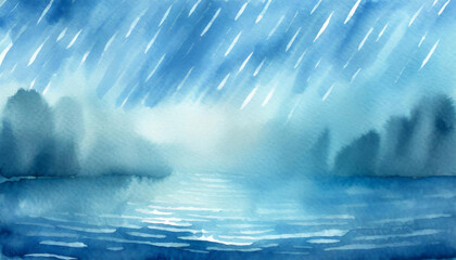 激しい雨の背景 - obrazy, fototapety, plakaty