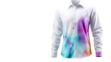 shirt and tie on a hanger with Transparent Background