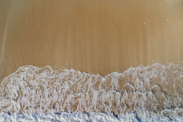 Air video capturing from the top with drone with sea view